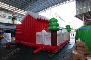 Château gonflable de Noël décoration de <span class=keywords><strong>vacances</strong></span> bonhomme de neige <span class=keywords><strong>location</strong></span> de toboggan gonflable - Product Image 3