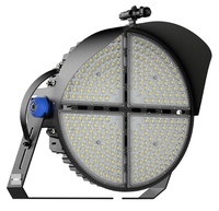 Potente Lámpara para Estadios de 500W 1000W 2000W, Proyector de Iluminación para Arenas, IP66 IP67, Resistente al Agua, con Visera Antideslumbrante