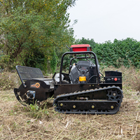 Tondeuse à gazon robotisée noire de 1000 mm de largeur, coupe-herbe de jardin
