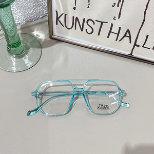 Nuevas gafas de ordenador TR90 con montura completa irregular, lentes antiluz azul para mujeres y hombres, gafas de moda estilo R6 1319A - Product Image 5