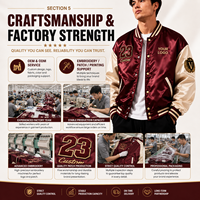 Veste de baseball en satin personnalisée du Bangladesh pour hommes, veste bomber brodée avec logo personnalisé, OEM ODM, fournisseur de streetwear