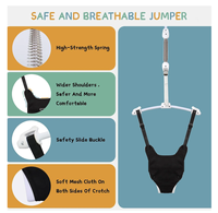 Ensemble de balançoire pliable pour tout-petits et sautillier pour bébé, utilisation intérieure et extérieure, sautillier pour bébé, balançoire sûre et durable pour la cour