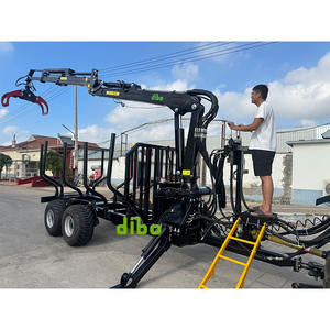 Forstwirtschaftlicher Anhänger für Traktoren mit Hydraulischem Holzladekran, Greifer und Forstkran, 12t, 14t, 10t, 8t, 6t - Product Image 2