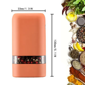 Shaker à épices électrique rechargeable Type-C pour la cuisine, moulin à poivre <span class=keywords><strong>et</strong></span> à sel, recharge USB, nouveauté - Product Image 3
