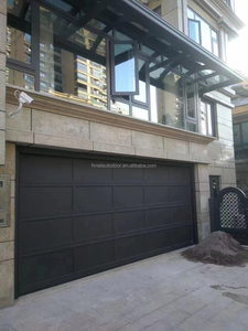 थोक अमेरिकी पारंपरिक स्वचालित रोलर शटर गैरेज दरवाजा चिकनी फ्लश स्टील सैंडविच पैनल एल्यूमीनियम मिश्र धातु निर्मित - Product Image 4