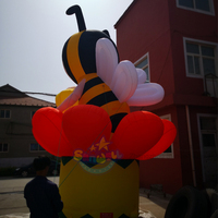 Abeille gonflable géante pour la publicité, personnage d'abeille bourdon gonflable de dessin animé pour les événements