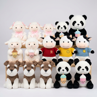 Groothandel 8 inch klauwautomaat poppen 2000+ designs gemengde dieren knuffelset zachte cartoon knuffels voor kraanautomaten