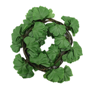 Guirnalda de Hojas de Ginkgo Artificiales de 200 cm o Más, Simulación Realista, Decoración Interior y Exterior, Ramo de Plantas Verdes de Plástico - Product Image 3