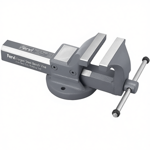 Tornillo de Banco de Acero Forjado Fervi, Ancho de Mordaza de 6 Pulgadas, Herramienta de Taller de Alta Resistencia - Product Image 2