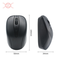 Souris d'ordinateur noire clavier souris de jeu USB sans fil souris optique de pilote d'ordinateur portable