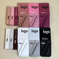 Étui de téléphone portable en silicone magnétique avec porte-rouge à lèvres et porte-baume à lèvres