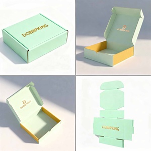 Emballage de bougie rigide personnalisé, boîte à courrier en carton ondulé E, fermeture autocollante, bande de déchirure, lamination brillante, gaufrage, logo noir et blanc, design petit - Product Image 3