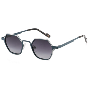 Lunettes de soleil géométriques unisexes, monture noire pleine, protection UV400, style tendance, protection solaire pour adultes - Product Image 5