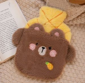 Venta caliente de Europa Linda cubierta de felpa de dibujos animados botella de agua caliente nuevo diseño mantener caliente Animal de peluche de juguete - Product Image 5