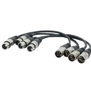 Hot Xlr Gebalanceerde Kabel 3 Pins Xlr Mannelijk Naar Vrouwelijk Microfoon Verlengkabel Voor Audiomixer Versterkers Xlr Snoer