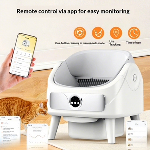 Intelligente Automatische Anti-Spritz Edelstahl-Katzentoilette mit Großem Fassungsvermögen und Elektrischer Schaufel im Übergroßen Design - Product Image 3