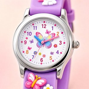 Reloj Infantil de 7 Temas de Dibujos Animados, Dinosaurio, Unicornio, Sirena, Analógico, Resistente al Agua - Product Image 5
