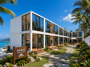 Casa Móvil de Lujo de Dos Dormitorios, Casa Contenedor Expandible con Cochera, Diseño de Villa Prefabricada, Oficina y Sala de Esports - Product Image 4