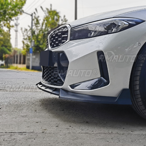 For BMW 3 Series G20 G21 LCI M Sport 2022-2024 Front Bumper Lip Spoiler <b>Splitter</b> Side Apron Body Kit Deflector Protector - Product Image 5