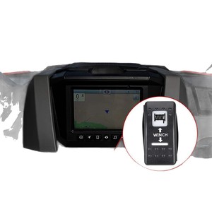 Interrupteur de treuil pour véhicule utilitaire Polaris, 15A 24V, double relais à bascule lumineux pour mise à niveau et modernisation, en matériau ABS - Product Image 1