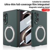 Étui de téléphone magnétique mat pour Samsung Galaxy Z Fold8 avec protection d'écran intégrée, béquille rotative à 360 degrés, coque antichoc