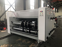Corrugados Cardboard Semi Automatic Doppel farben Flexodrucker Slotter Rotations stanz maschine zu verkaufen