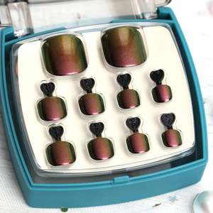Extension de couverture complète auto-adhésive naturelle ongles longs et gros orteil <span class=keywords><strong>faux</strong></span> ongles blancs - Product Image 6