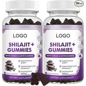Gomitas de Shilajit del Himalaya de Marca Privada OEM ODM, Suplemento Vegano con Chaga y Ashwagandha, Apoyo Energético para Adultos, 60 Unidades, Hecho en China - Product Image 1