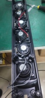 Altavoz de Columna MARCO K22 Pro de 6*3 Pulgadas, Subwoofer Activo Recargable de 2*10 Pulgadas y 300W, Micrófono Inalámbrico, Sonido de Aluminio