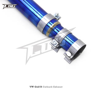 Systèmes d'échappement Catback en titane OEM pour VW GOLF R/MK8/8R 2.0T 2020-2024 Pièces détachées automobiles de silencieux de tuyau d'échappement de voiture de sport de course - Product Image 4