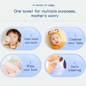 Etichetta personalizzata puro materiale Spunlace morbido protezione salviettine umidificate per bambini 80 pz confezionate opzioni profumate - Product Image 3