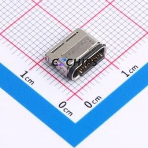 HYCW408-USBC24-864B <b>USB</b> <b>Connector</b> SMD <b>Connector</b> ( <b>Connector</b> Type: Type-C )( Gender: Female )( Mounting Type: Horizontal Mount ) - Product Image 1