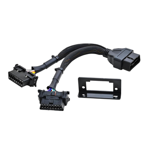 Cavo sdoppiatore OBD2 a Y, 1 maschio 2 femmine, adattatore cablaggio OBDII, rame argentato, 16 pin, prolunga OBD II J1962 per auto - Product Image 1