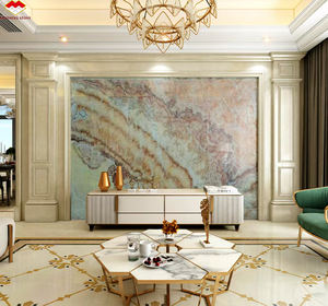 Losas Grandes de Ónix Natural, Diseño Moderno de <span class=keywords><strong>Libro</strong></span> Abierto, Mármol Translúcido Impermeable para Paneles de Pared, Azulejos para Diseño de Casas y Villas - Product Image 3