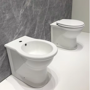 Nouvelle toilette murale en céramique avec chasse d'eau à jet direct, économie d'eau, avec siège de toilette pour le marché britannique - Product Image 6