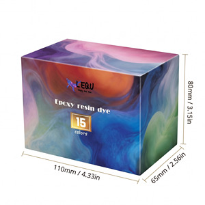 LEQU Happy And Fun - Tinte de Resina de 15 Colores para Hacer Joyas, Pigmento Líquido de Alta Concentración para Arte en Resina y Manualidades - Product Image 6