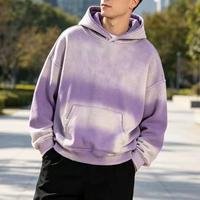 Hoodie court personnalisé, délavé à l'acide, effet soleil, imprimé intégral, style vintage, durable, pour la création de tenues à capuche de marque