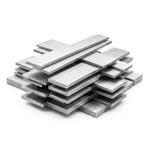 Barres plates en aluminium de haute qualité, bandes métalliques en vrac pour la construction de supports, la fabrication professionnelle et les projets de travail du métal - Product Image 1