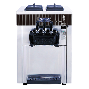 220Vテーブルトップポータブルアイスクリームマシン自動3フレーバーミニ小型アイスクリームマシン - Product Image 3