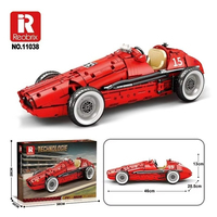 Reobrix 11038 2025 Nuevo Coche de Carreras 500, Juguete de Rompecabezas, Modelo Educativo de Ensamblaje DIY para Niños, Regalo, 1809 Piezas, Juego de Bloques de Construcción