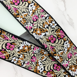 Jinsha Textile Gros Motif Jacquard Tissé <span class=keywords><strong>Guitare</strong></span> Sac À Bandoulière Toile Sac Bandoulière - Product Image 4