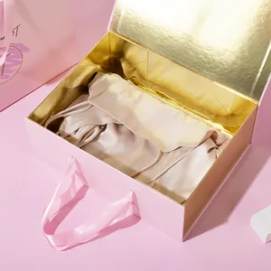 Lionwrapack luxo e sustentável presentes caixas logotipo personalizado dobrar caixas com peruca, traje e conjunto de caixa de bolsa feminina