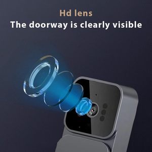 Battery Powered nhỏ xách tay kích thước cửa trước 2.4 Gam Chuông cửa không dây máy ảnh với cuộc gọi video 4.3in Màn hình giám sát - Product Image 5