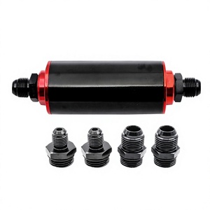 Filtro de Combustible Universal de 50 mm de Aleación de Aluminio con Conexiones AN6 AN8 AN10 para Modificación Automotriz - Product Image 5