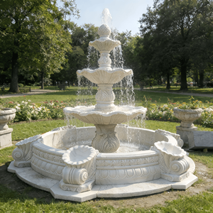 <span class=keywords><strong>Fontaine</strong></span> en marbre moderne personnalisée pour l'extérieur, faite à la main, sculptée à la main, style de décoration de jardin moderne, <span class=keywords><strong>fontaine</strong></span> en marbre - Product Image 6