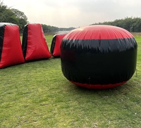 Bunker de paintball gonflable bon marché pour jeu de tir CS, vente en gros, 9 pièces
