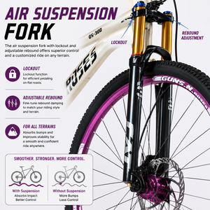 Bicicleta de Montaña de 27.5 Pulgadas con Suspensión Trasera, 10 Velocidades, Ligera, para Descenso, con Frenos Hidráulicos, Cuadro de Aluminio OEM ZL-AL-02M - Product Image 4