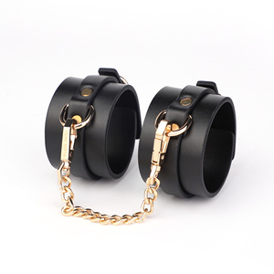 Esposas y Ataduras BDSM Negras y Doradas <span class=keywords><strong>para</strong></span> Juegos Avanzados, Látigo <span class=keywords><strong>para</strong></span> Bondage, Juguetes Sexuales - Product Image 3