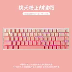 Capuchons de touches PBT, 133 touches, ensemble complet, profil Cherry rose dégradé, pour clavier mécanique universel, disposition anglaise - Product Image 5