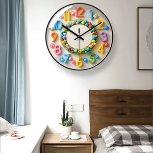 Cartone animato orologio <span class=keywords><strong>da</strong></span> <span class=keywords><strong>parete</strong></span> casa semplice moda quarzo creativo orologio <span class=keywords><strong>da</strong></span> <span class=keywords><strong>parete</strong></span> per bambini carino - Product Image 4